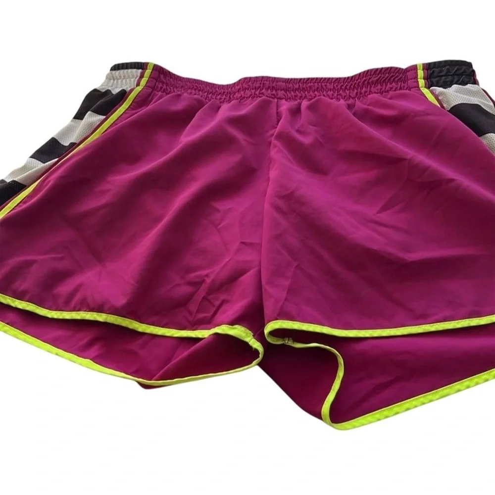 Nike Women's Dri-Fit Running‎ Shorts Pink Neon Accents Size L